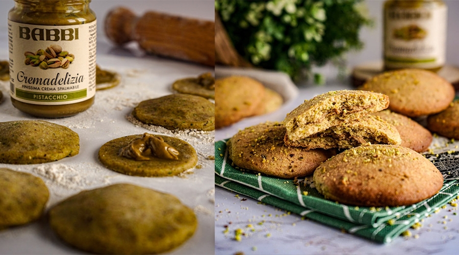 Kekse mit Pistaziencreme