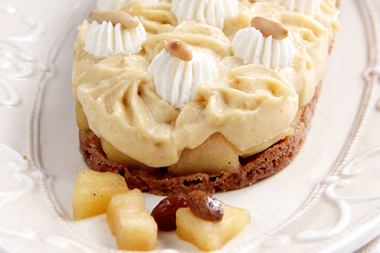 Entremets ai Pinoli al sapore di strudel