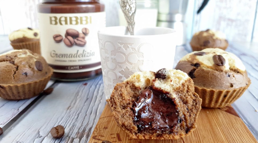 Muffin Bicolore con Crema al Caffé
