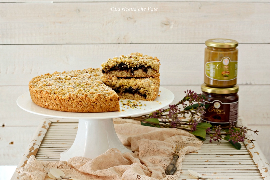 Torta sbriciolata al Cacao e Pistacchio