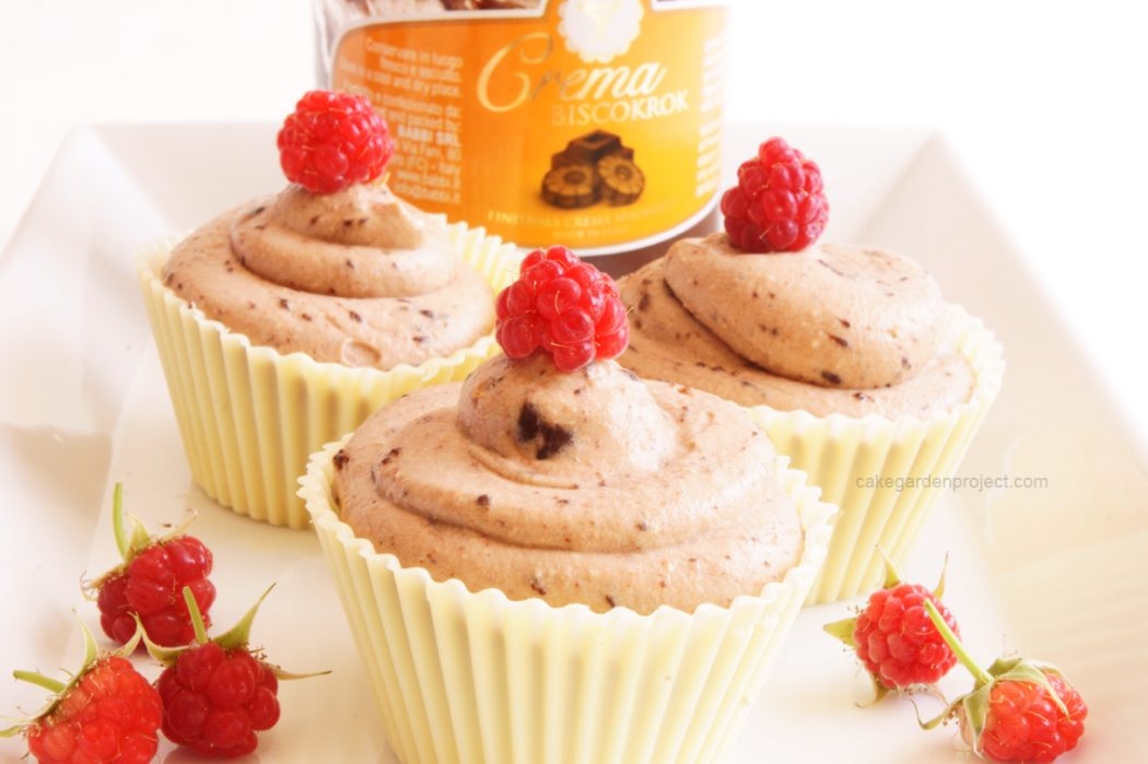 Cupcake Estivo con Semifreddo Ricotta e Biscokrok
