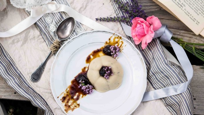 Kulfi di Latte di Soia al Timo e Fichi Caramellati